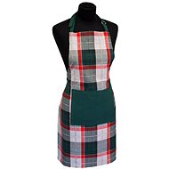 HOME ELEMENTS Kitchen Apron, 60*80cm, Dark Green Checked - Apron