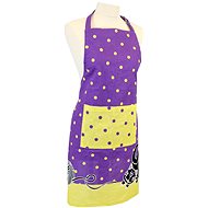 HOME ELEMENTS Kitchen Apron with Cat, Purple - Apron