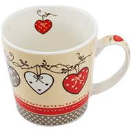 HOME ELEMENTS Mug porc. 500 ml, hearts - Mug