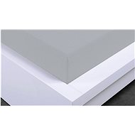HOME ELEMENTS  Jersey Stretch Sheet 90x200cm, Light Grey, Cotton - Bedsheet