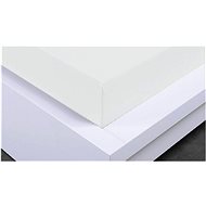 HOME ELEMENTS Stretch Sheet, Jersey, 180x200cm, White, Cotton - Bedsheet