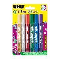 UHU Glitter Glue 6 x 10 ml Original - Ragasztó