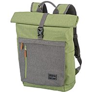 Travelite Basics Roll-up Backpack Green/Gray - City Backpack
