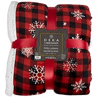 Home elements Blanket with lamb Káro with flakes, 150 × 200 cm - Blanket