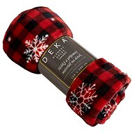 Home elements Microflannel blanket Káro with flakes, 150 × 200 cm - Blanket