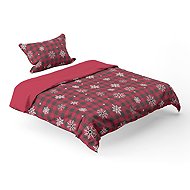 Home Elements Bed linen microflannel Karo with flakes, single bed - Bed Linen