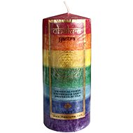 Arôme Chakra pillar candle, 7 colours, unscented - Candle