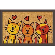 Home Elements - Doormat Cats with hearts - Doormat
