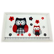 Home Elements tray porcelain Black Owl 19 × 12 cm - Tray