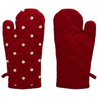 Home Elements Magnetic potholder Red with polka dots - Oven Mitt