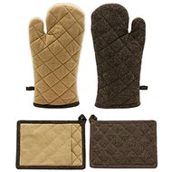 Home Elements Magnet potholder and mat chocolate and rustic - Oven Mitt