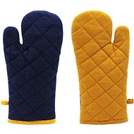 Home Elements Magnet potholder dark blue and yellow - Oven Mitt