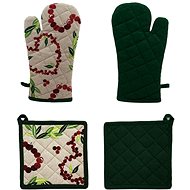 Home Elements Christmas potholder with magnet and mat - Oven Mitt