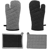 Home Elements Magnetic potholder with pad grey - Oven Mitt