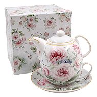 Home Elements Tea set 3 pcs, rose decor - Tea Set