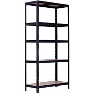 Trestles Shelf rack RHU 1800 × 900 × 400 mm, black - Shelving Unit