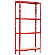 Trestles Shelf rack 1+1 red - Shelving Unit
