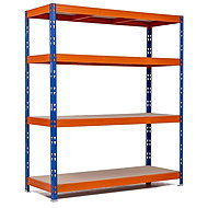 Trestles Shelf rack 1800 × 1800 × 600 mm, 4 shelves - Shelving Unit