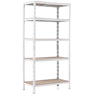 Trestles Shelf rack 1800 × 900 × 500mm, white - Shelving Unit