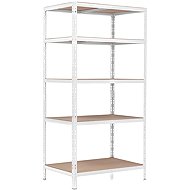 Trestles Shelf rack 1800 × 900 × 600 mm, white - Shelving Unit