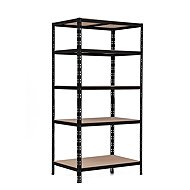 Trestles Shelf rack 1800 × 900 × 600 mm, black - Shelving Unit