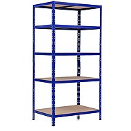 Trestles Shelf rack 1800 × 900 × 600 mm, blue - Shelving Unit