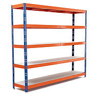 Trestles Shelf rack 2000 × 2370 × 500 mm, 5 shelves - Shelving Unit