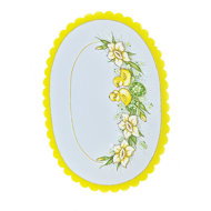 Trendigo Easter tablecloth oval 33 × 48 cm Chickens, yellow - Tablecloth