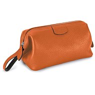 Truefitt & Hill Gentleman's Washbag, leather cosmetic bag orange - Make-up Bag