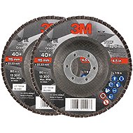 3M 769F Laminate Wheel, diameter 115 mm, grit 40+, 2 pcs - Lamellar Disc