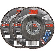 3M 769F Laminate Wheel, diameter 115 mm, grit 60+, 2 pcs - Lamellar Disc