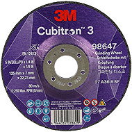 3M Cubitron 3 Abrasive Wheel, 125 × 7 mm, 98647 - Grinding Wheel