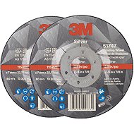 3M Silver Abrasive Wheel, T27, 115 × 7 mm, 2 pcs, 51747 - Grinding Wheel
