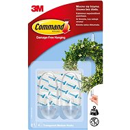 3M Command™ clear self-adhesive plastic hooks, medium, 900 g capacity, 2 pcs - Adhesive Hook