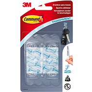 3M Command™ clear self-adhesive plastic hooks, mini version, 225 g capacity, 6 pcs - Adhesive Hook