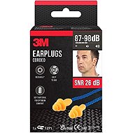 3M Šňůrkové špunty do uší 1271, SNR 26 dB, oranžové - Earplugs