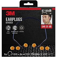 3M Páskové špunty do uší + náhradní nástavce 2 páry 1310-1 - Earplugs