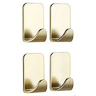 3M Command Small Metallic Hook 17032-G-4-FGNP, gold, 4 pieces - Adhesive Hook