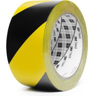 3M™ Marking PVC adhesive tape for safety marking 766i, 50 mm × 33 m, black-yellow - Caution Tape