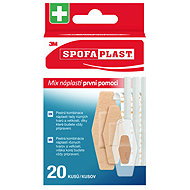 3M Spofaplast patch mix (first aid pack) 607, various types, pack of 20 pcs - Plaster