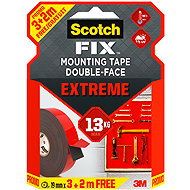 3M Scotch-FIX™ Supersilicone double-sided mounting tape PT1100-193+20, 19 mm × 3 + 2 m - Double-sided tape
