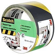 Scotch Adhesive tape for safety marking, 50 mm × 33 m, black-yellow - Caution Tape
