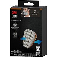 3M A2 Organic Vapour Filters 6055-1, 4 pairs - Respirator Filter