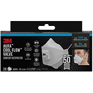 3M Aura Particulate Respirator 9322-2, with FFP2 valve, 2 pieces - Respirator