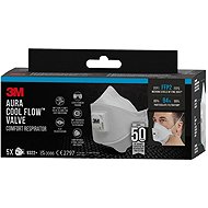 3M Aura Particulate Respirator 9322-5, with FFP2 valve, 5 pieces - Respirator