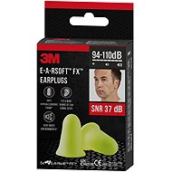 3M E-A-Rsoft FX Earplugs, SNR 37 dB, yellow, 5 pairs - Earplugs
