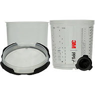 3M Paint Mixing Cups, PPS™ 2.0 System, 650 ml, 125 µ, set of 50, incl. lids - Container