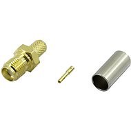 TRU COMPONENTS SMA-KC-RG58-1 1372243 SMA Connector Socket, Straight 50 - Cable Connector