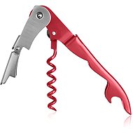 True Brands Innovine Double-Hinged Corkscrew, Red - Corkscrew
