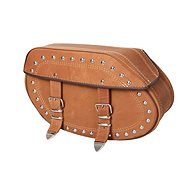 TXR DS8D Leather motorcycle panniers brown - Motorcycle Bag